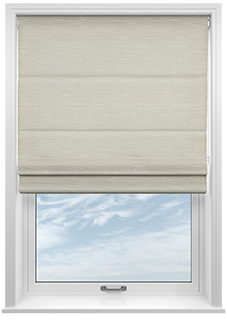 Tussah, Cloud - Twist&Fit Roman Blind